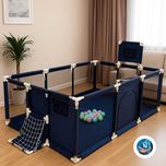 Просторий ігровий манеж 230×120 см для дітей з воротами та кільцем