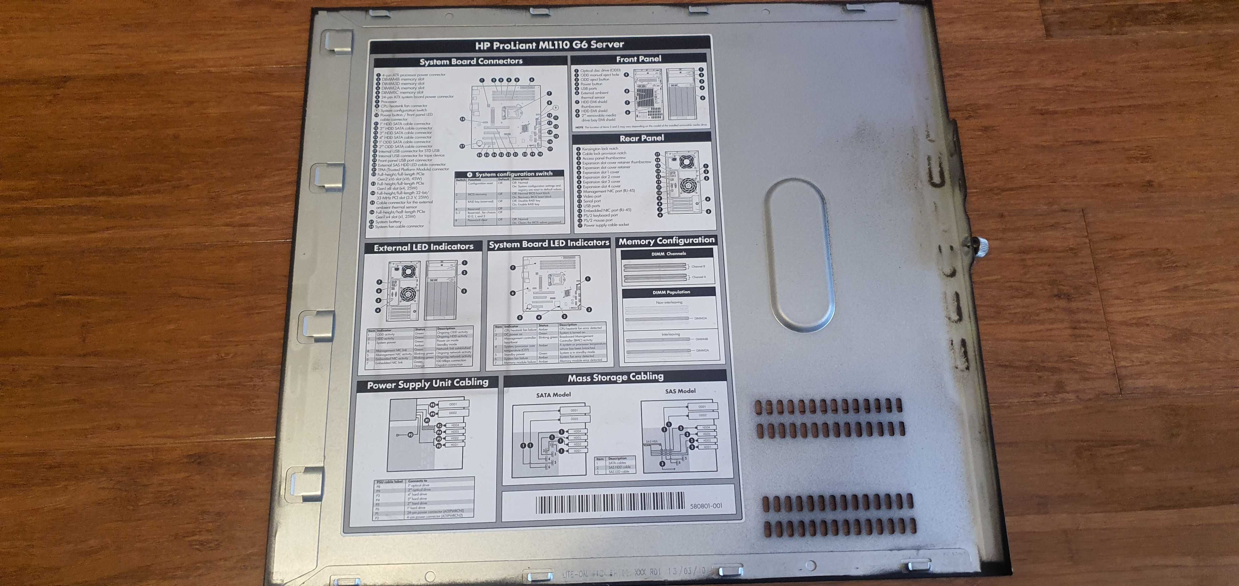 Serwer danych plików aplikacji HP Prolliant ML110 G6