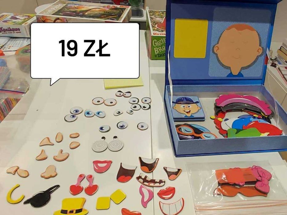 Playtive Magnetyczne Puzzle W Pudełku Twarzy 63Szt.