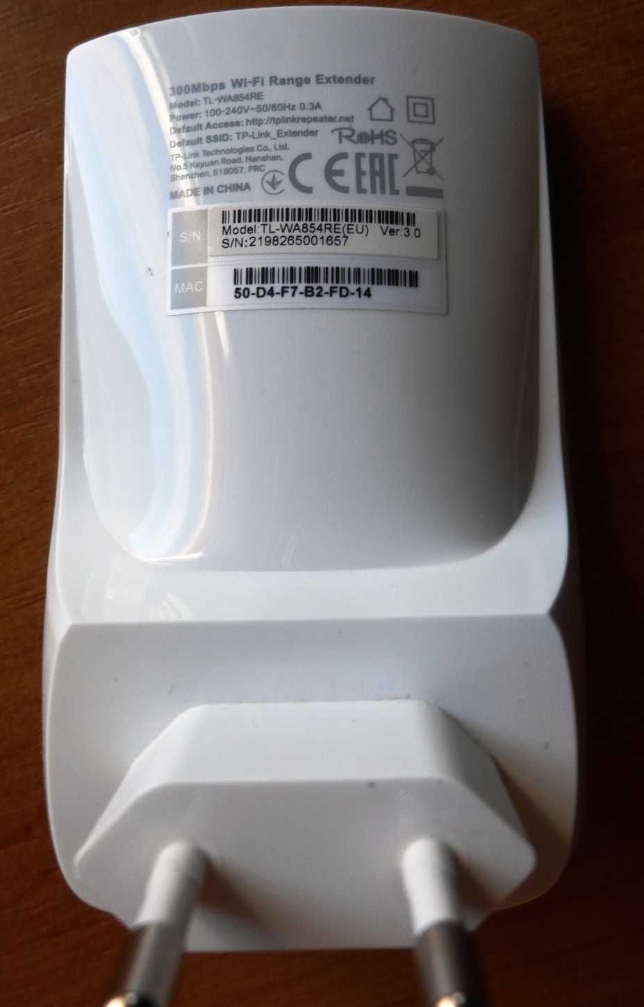 Mocny Wzmacniacz WiFI TP-Link TL-WA854RE 300Mb/s