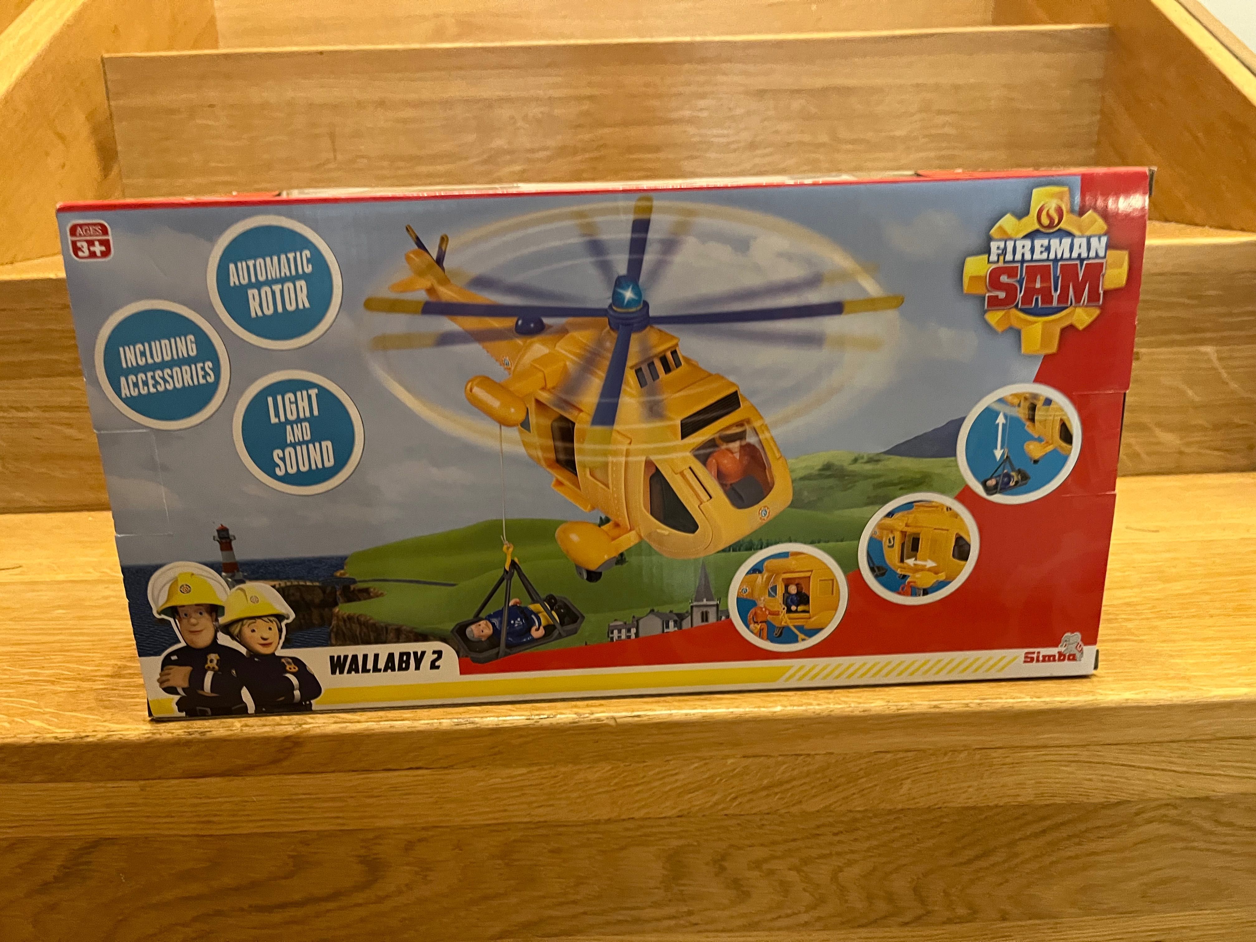 Strażak Sam Helikopter Wallaby+ figurka Tomasa