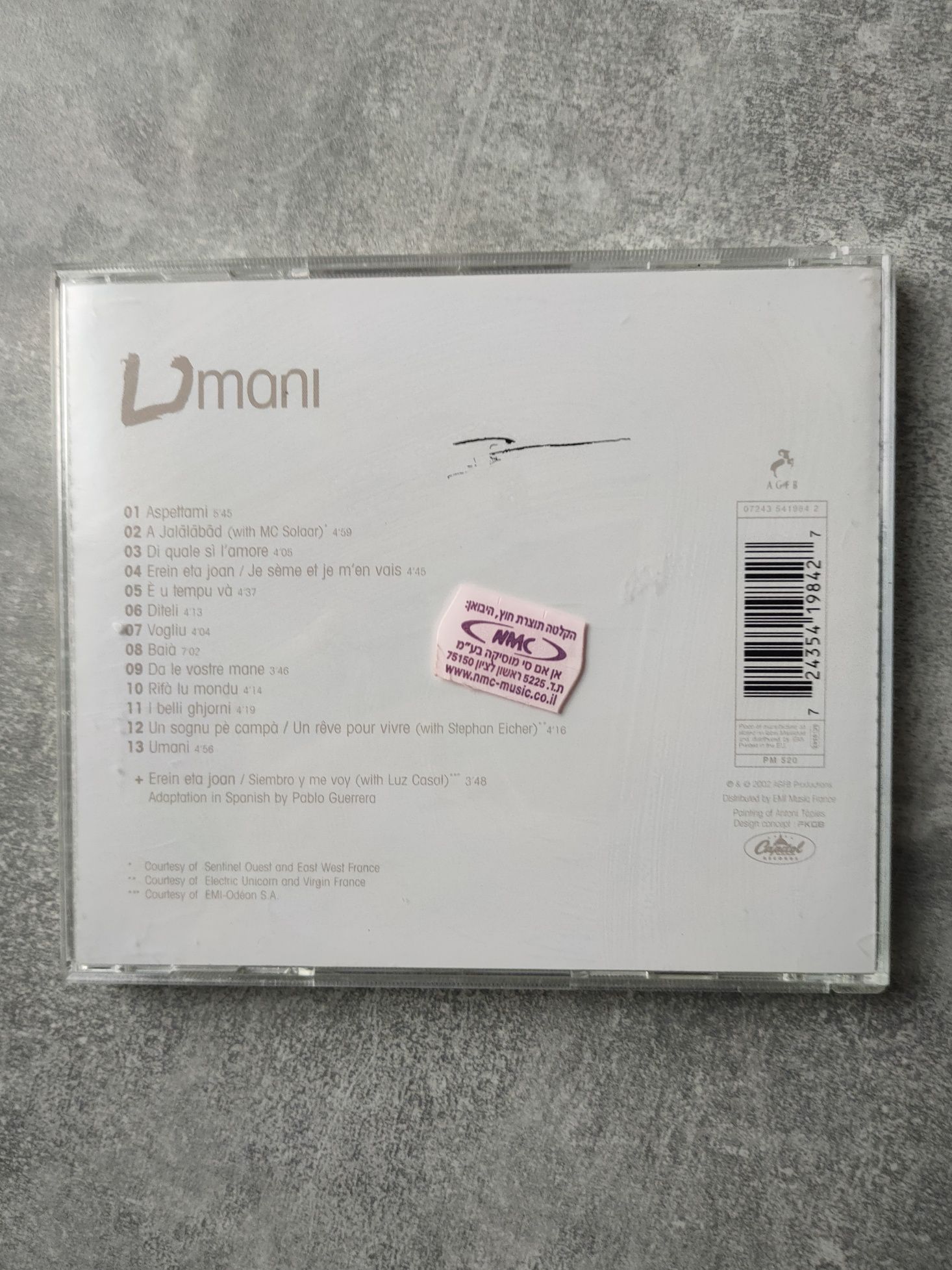 CD UMANI I MUVRINI jak NOWA Oryginalna płyta kompaktowa