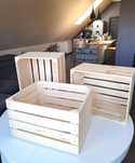 Trzy nowe skrzynki drewniane 50x40x30 solidne z przesyłką OLX
