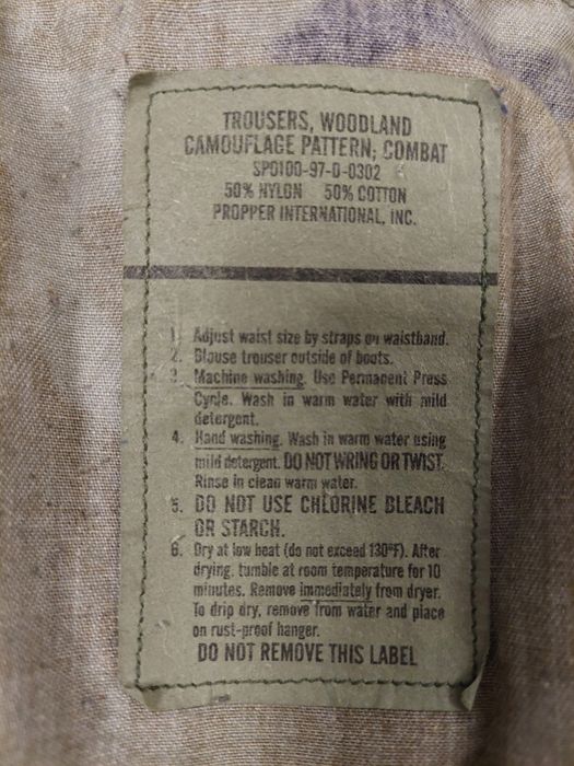 Spodnie BDU woodland US Army LR large regular twill kontraktowe