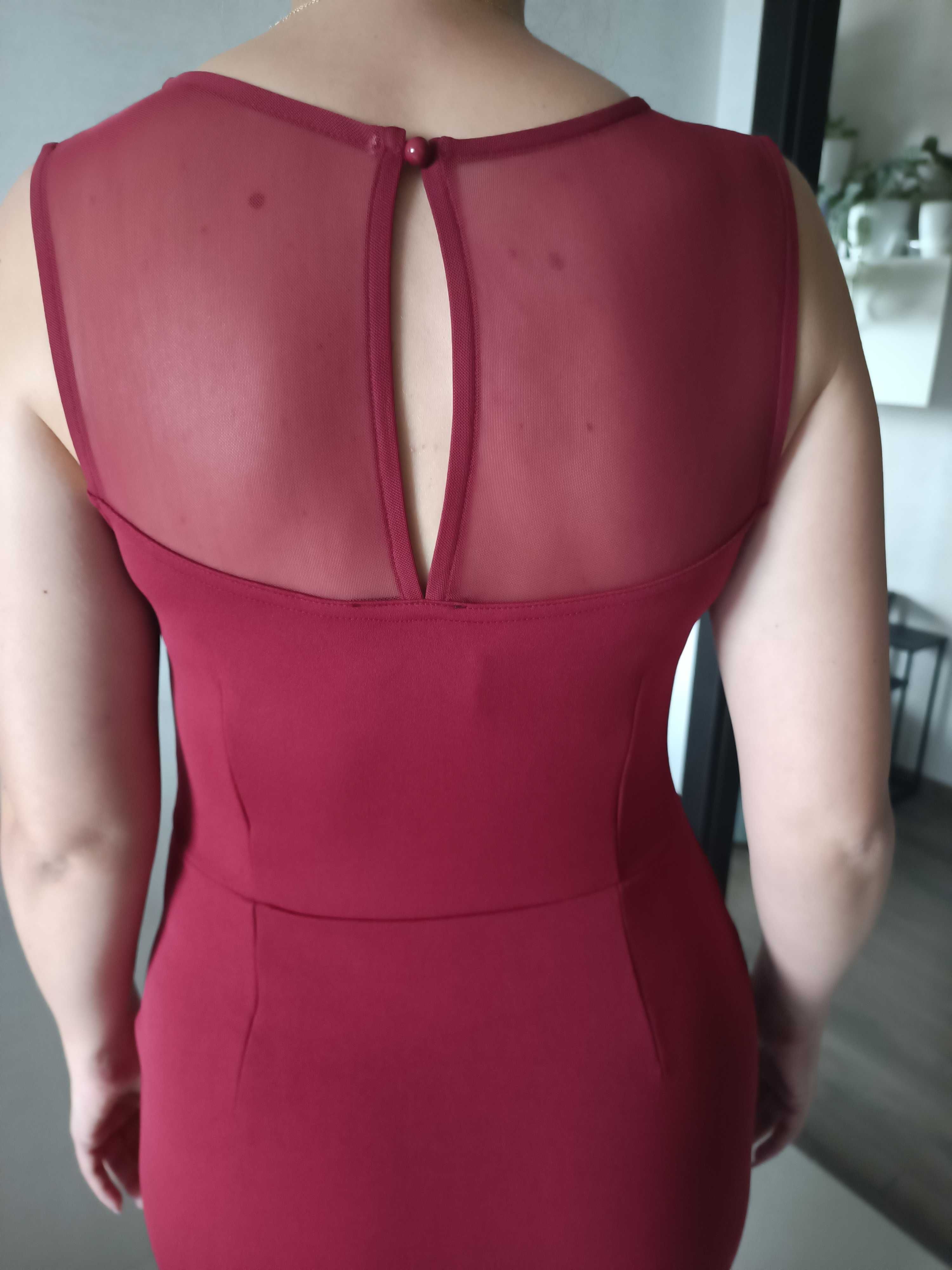 Sukienka mini koronka czerwień Bodyflirt 36