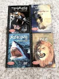 Płyty DVD zwierzęta zestaw 4 sztuki