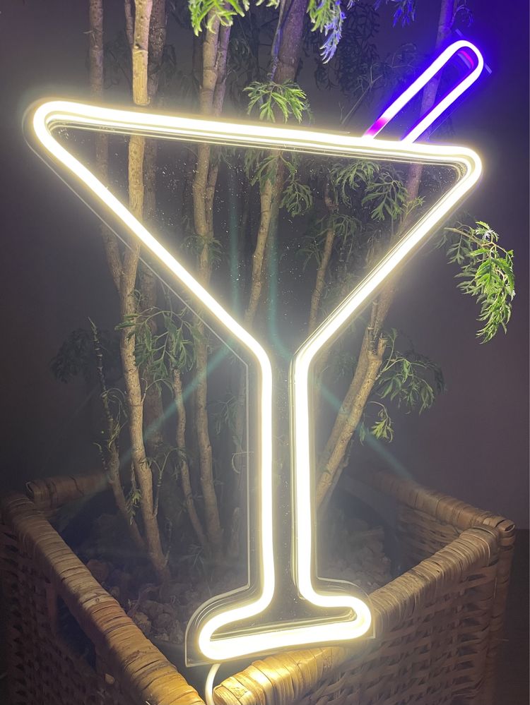 Kieliszek LED neon ledon