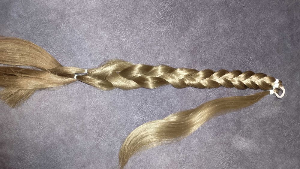 Довга накладна коса з якісного волосся