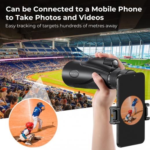 Монокулярний телескоп K&F Concept 8-32 x 50 Zoom HD, водонепроникний