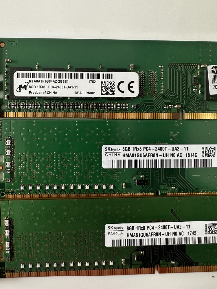 Оперативная память DDR4 8gb pc4-2400 udimm для пк (pc)