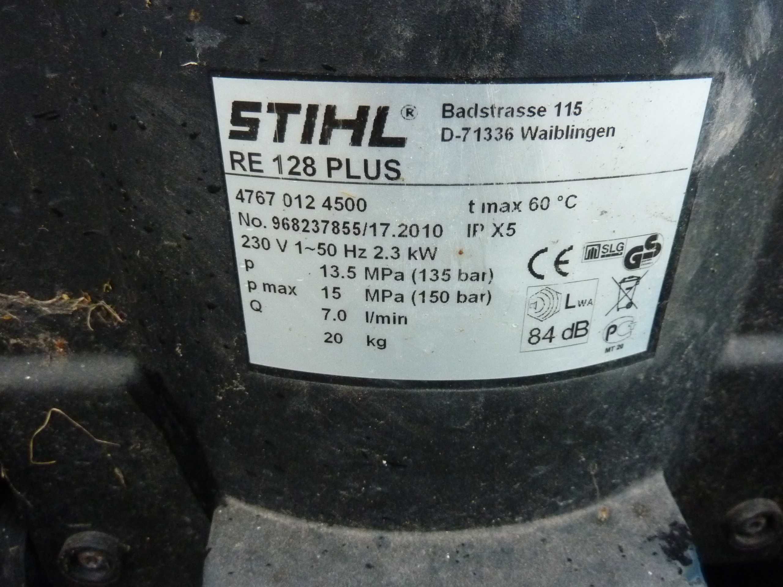 STIHL Myjka wysokociśnieniowa 2.3 kW z bębnem na wąż (RE 128 PLUS)