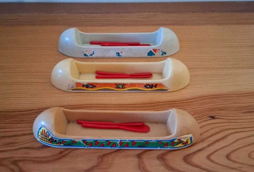 Playmobil - Canoas com Remos ( Três )