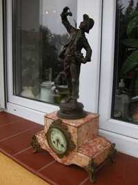 stary kolekcjonerski francuski zegar figuralny