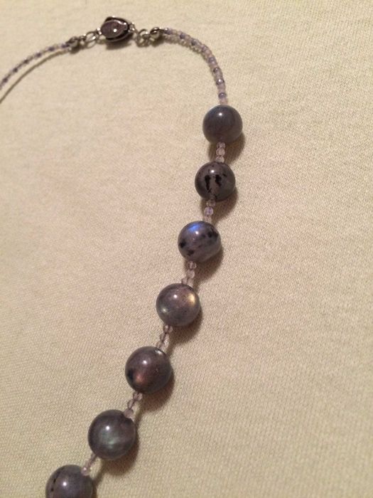 Чокер лабрадорит унісекс. Намисто. Бусы.