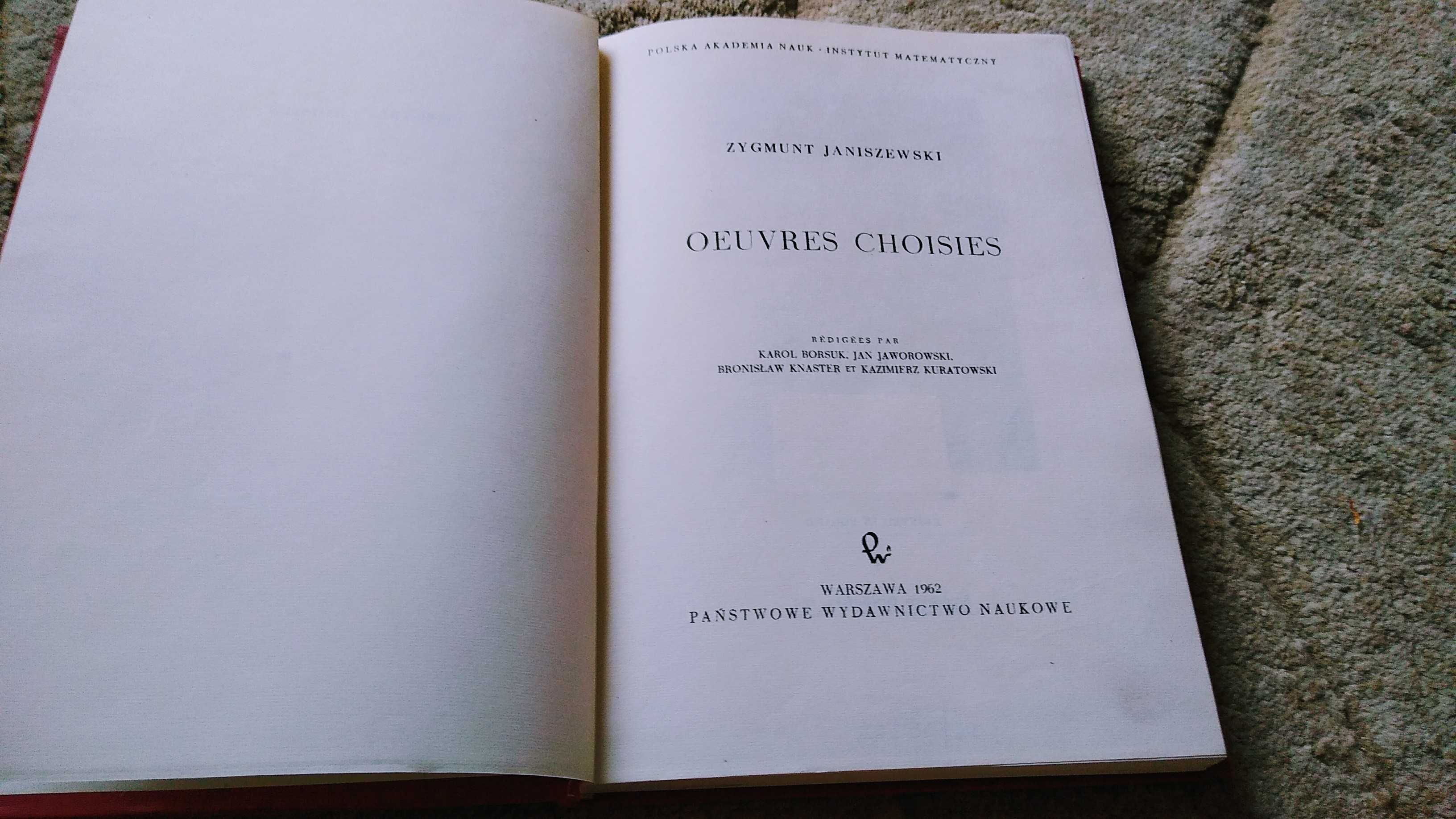 Oeuvres choisies / Zygmunt Janiszewski