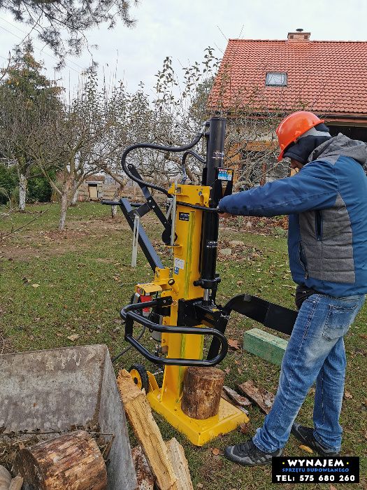 Łuparka do drewna spalinowa elektryczna hydrauliczna rębak wynajem