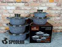 Zestaw garnków KLONBERG KB-3931. Gaz, indukcja, halogen, piekarnik