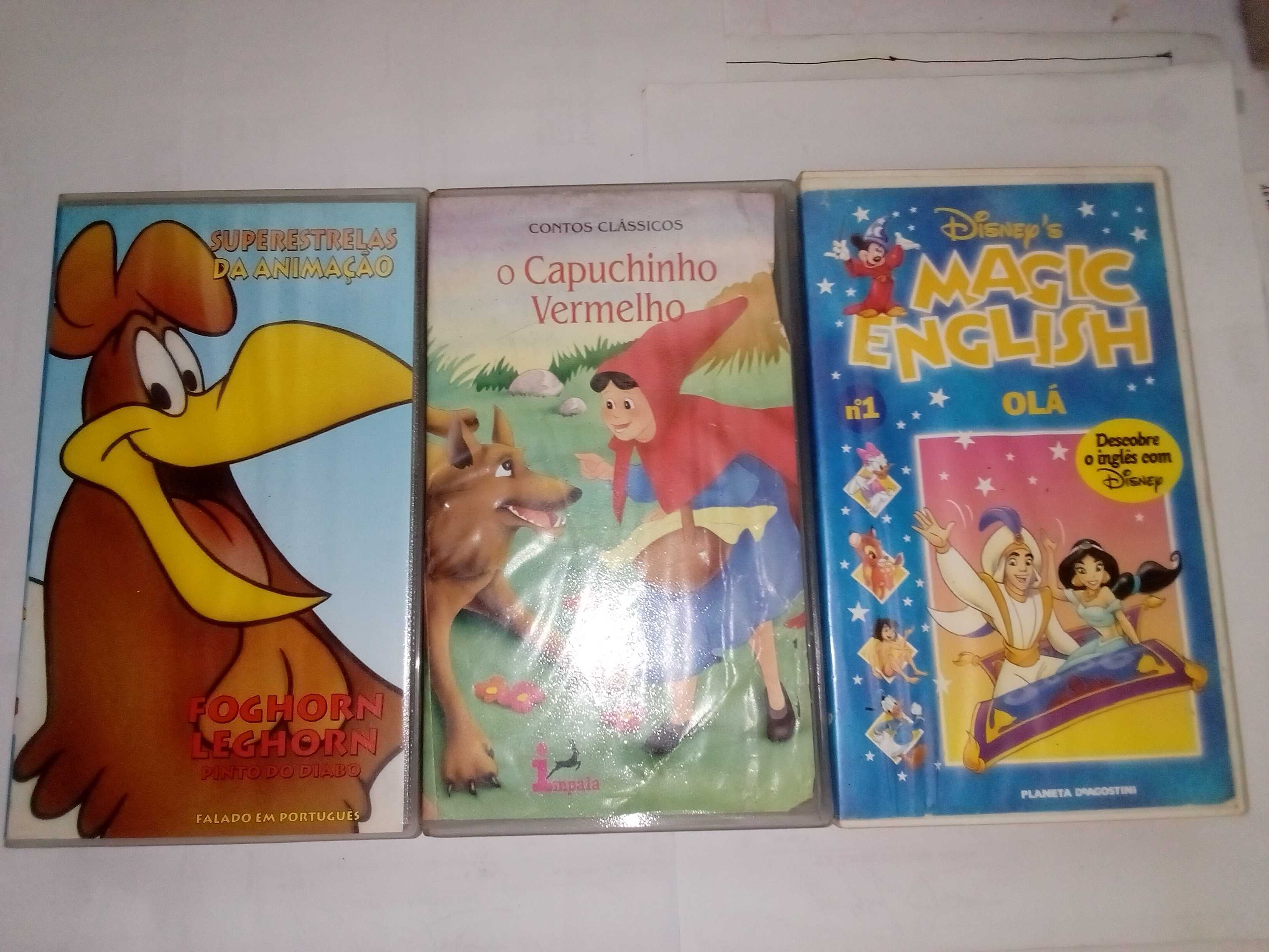 cassetes vhs com filmes