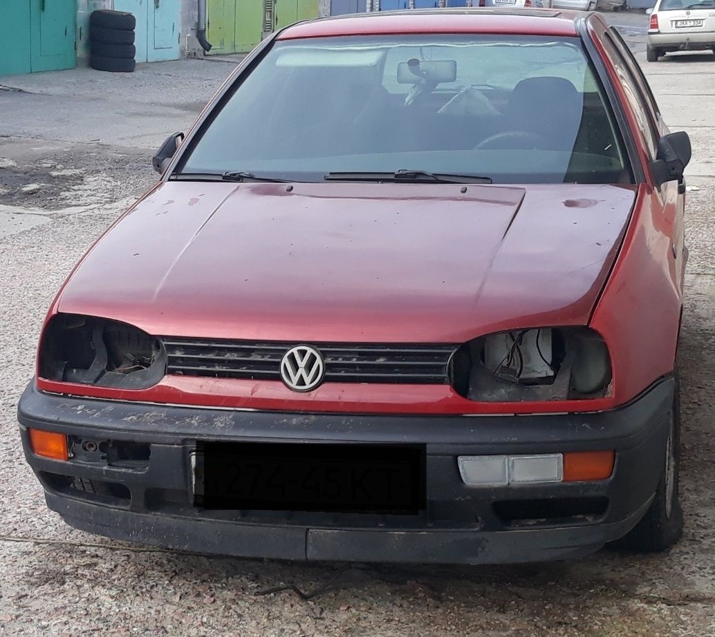 Vw Golf 3 Фольксваген  Бампер капот дверка багажник шрот разборка