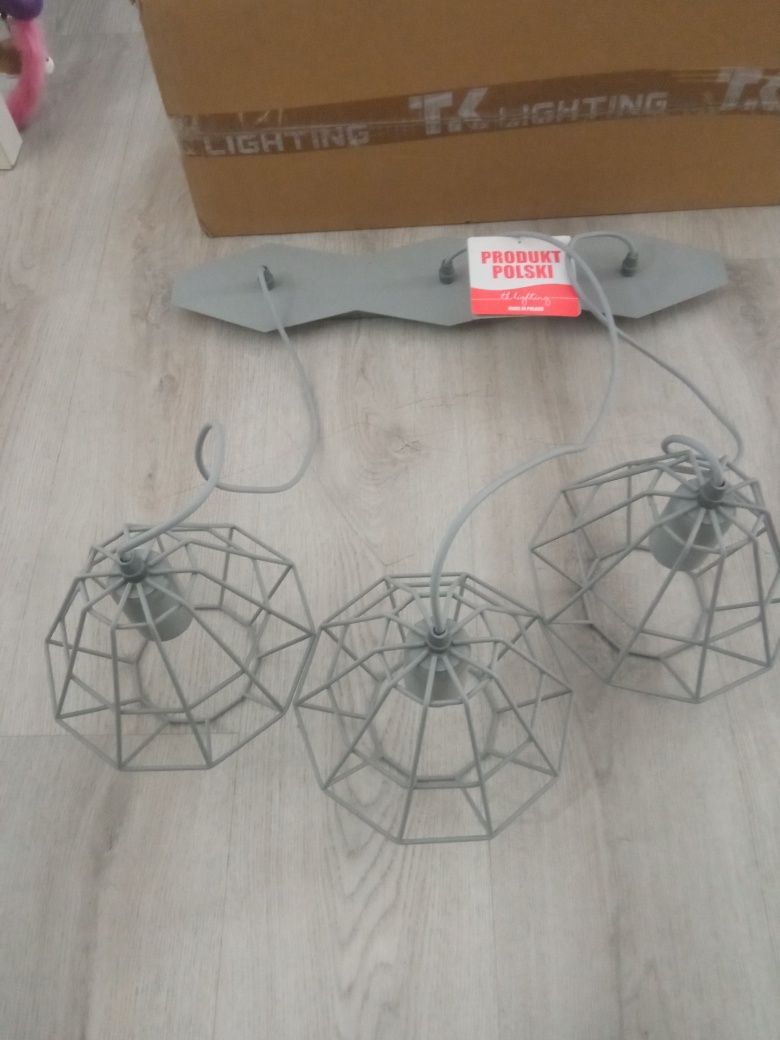 Lampa sufitowa szara