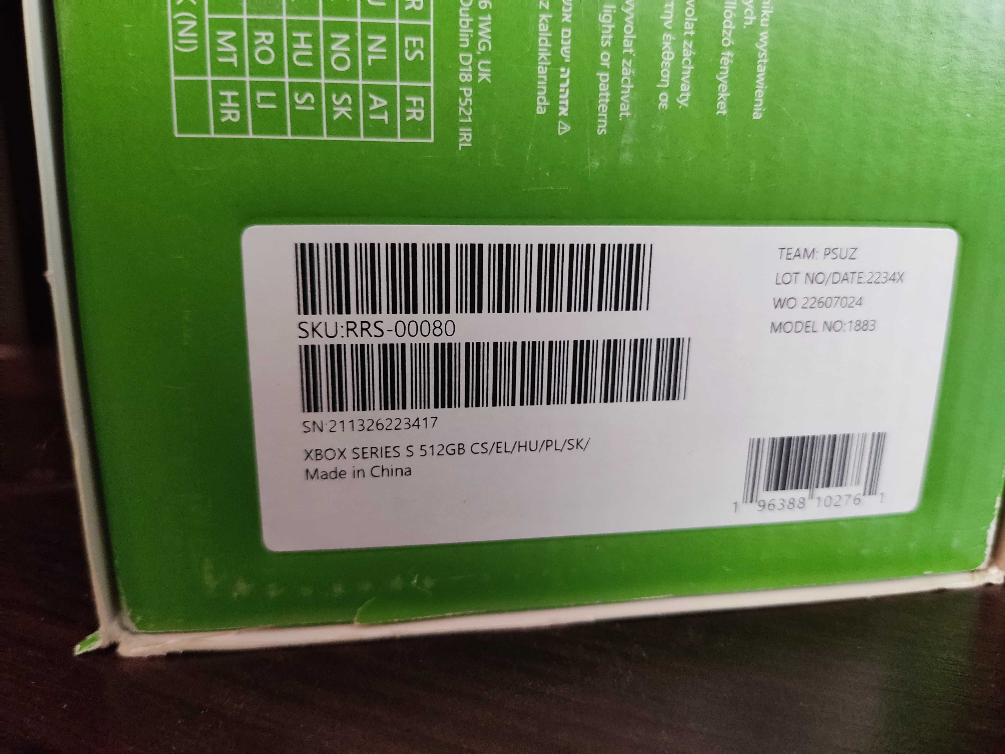 Xbox series S 512gb.