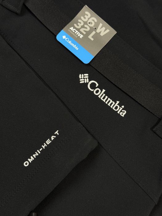 Нові‼️Columbia Omni-Heat теплі штани з поясом чоловічі чорні