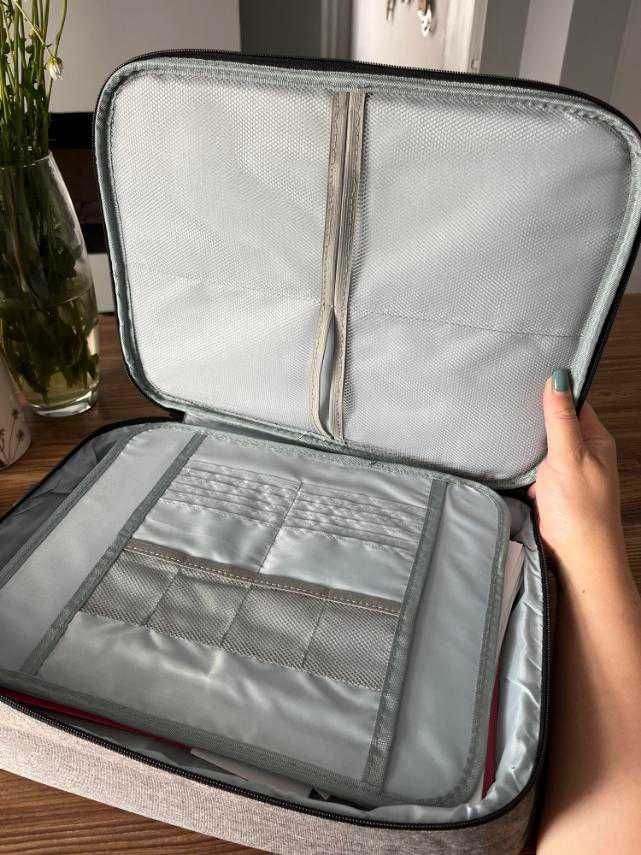 Дорожній кейс-сумка органайзер для документів гаджетів із замком