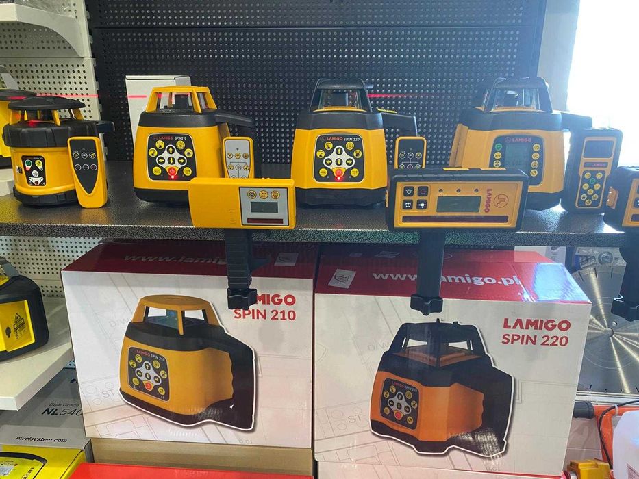 Niwelator CYFROWY LAMIGO SPIN 230 Laser Nivel Topcon PL Spadki PRO