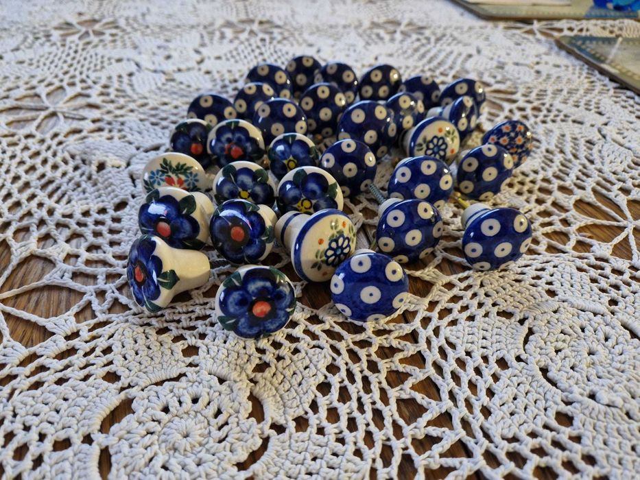 CERAMIKA BOLESŁAWIECKA uchwyty do mebli miski talerze salaterki dzbank