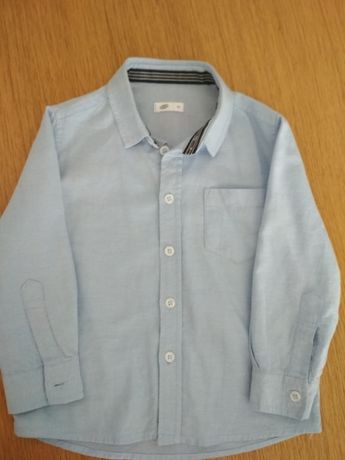 Niebieska koszula dla chłopca, rozmiar 98