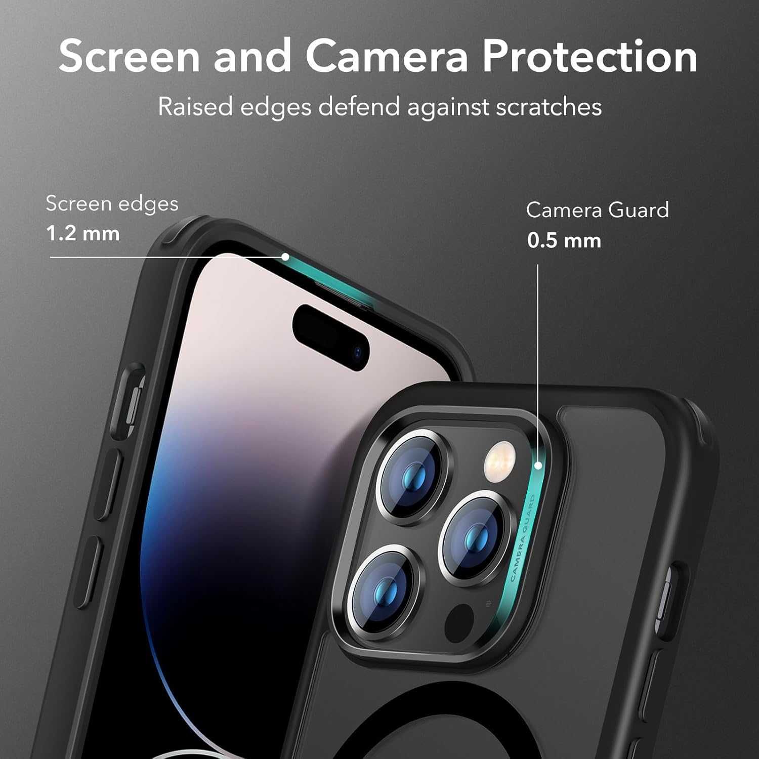 Etui Ochronne Iphone 14 Pro Max Magsafe Czarne Odporne Na Wstrząsy Esr