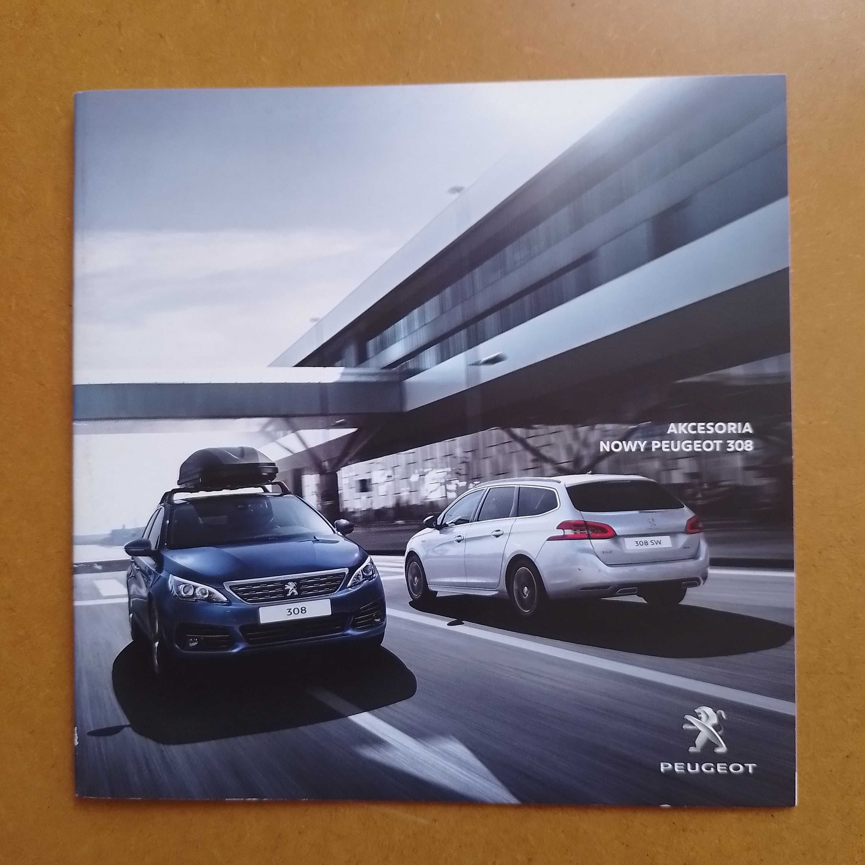 Prospekt, folder, broszura, katalog akcesoria Peugeot 308