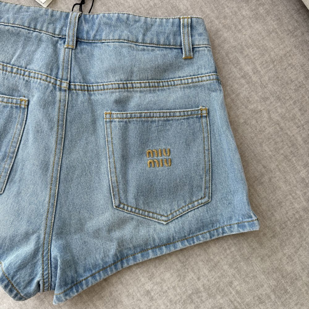Джисові шорти Miu Miu