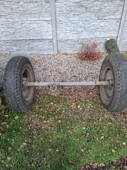 Oś przyczepa Autosan D35 opony zaczep rama