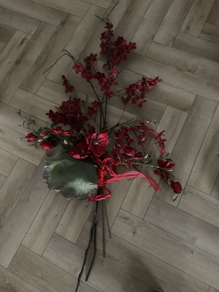 Bukiet do dużego wazonu ze sztucznych kwiatów XXL