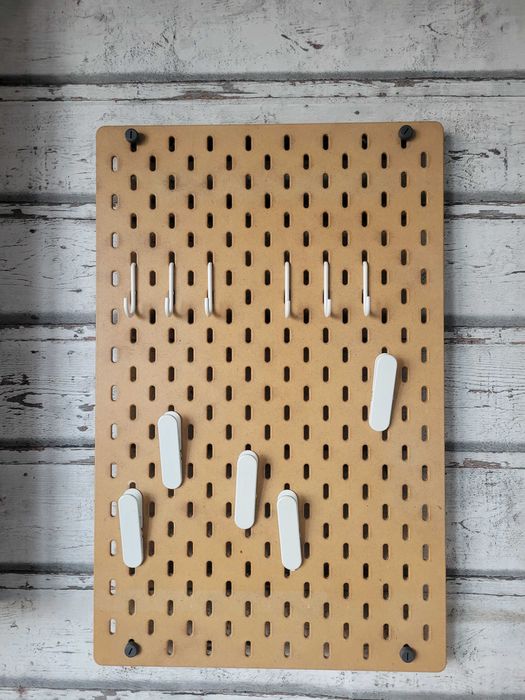 Tablica perforowana skadis ikea drewno