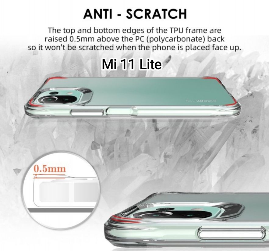 Capa Anti-Xock Xiaomi Mi 11 Lite / Mi Note 10 Lite / Redmi 10 -24h