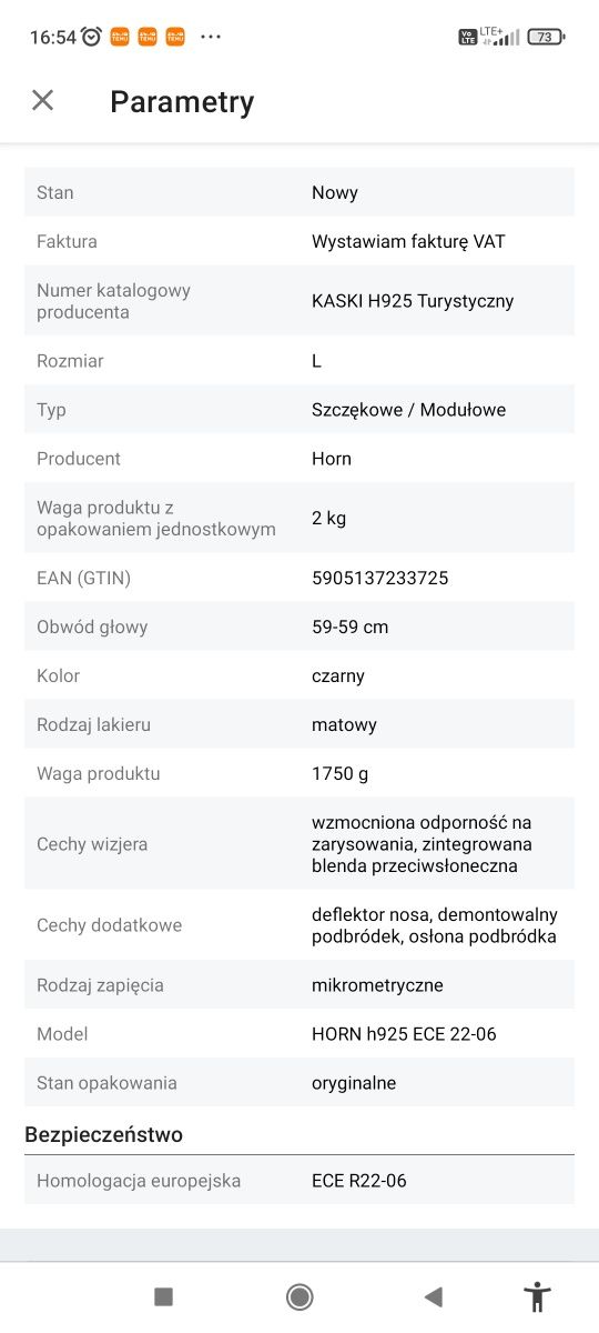 Nowy kask motocyklowy