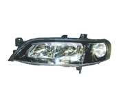 FAROL ESQUERDO PARA OPEL VECTRA B 99-02 FUNDO PRETO