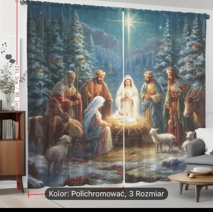 Firanki świąteczne Boze Narodzenie