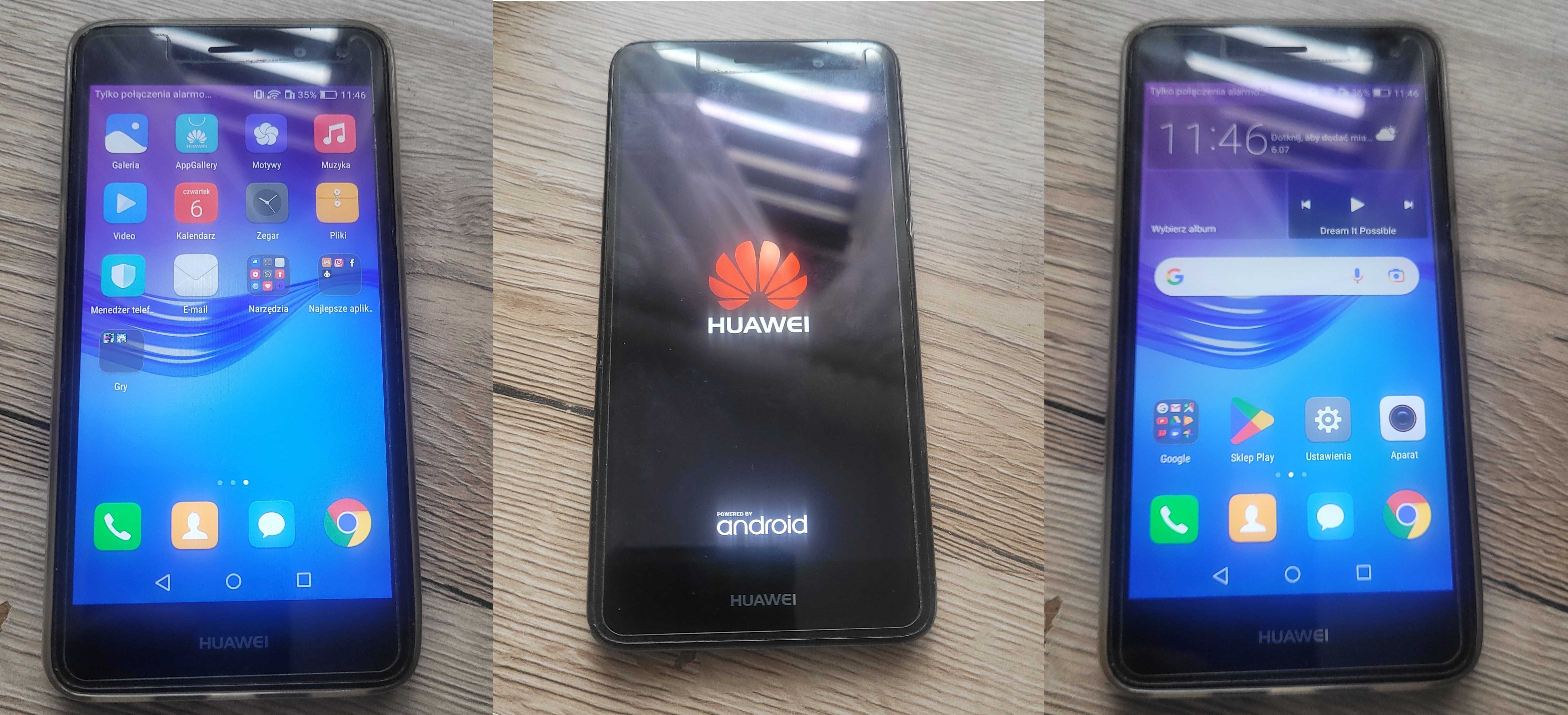 Huawei Y6 2017 Dwie karty sim plus karta pamięci