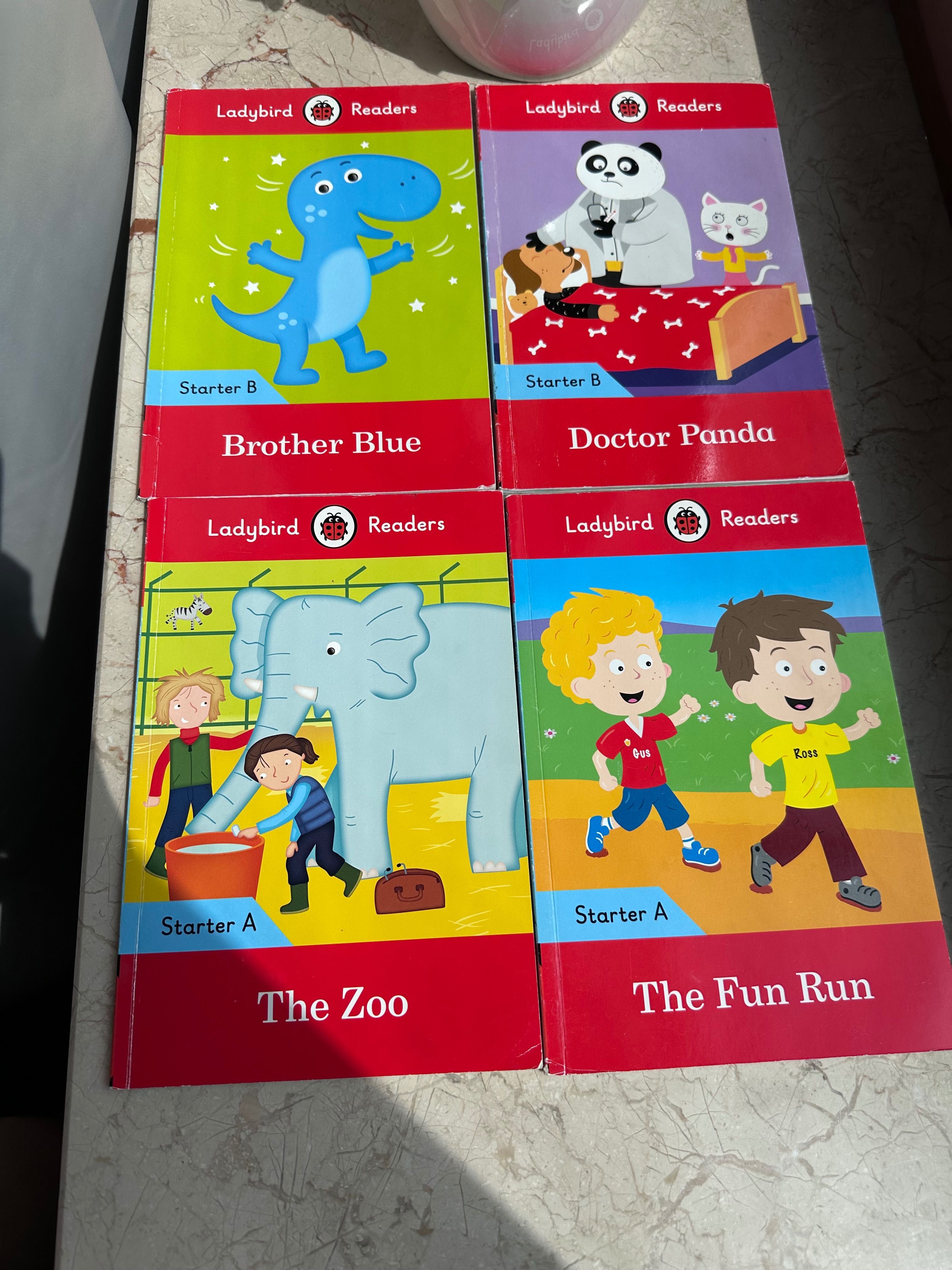Ladybird Readers 4 książki, Level A and B. The Zoo, Fun Run
