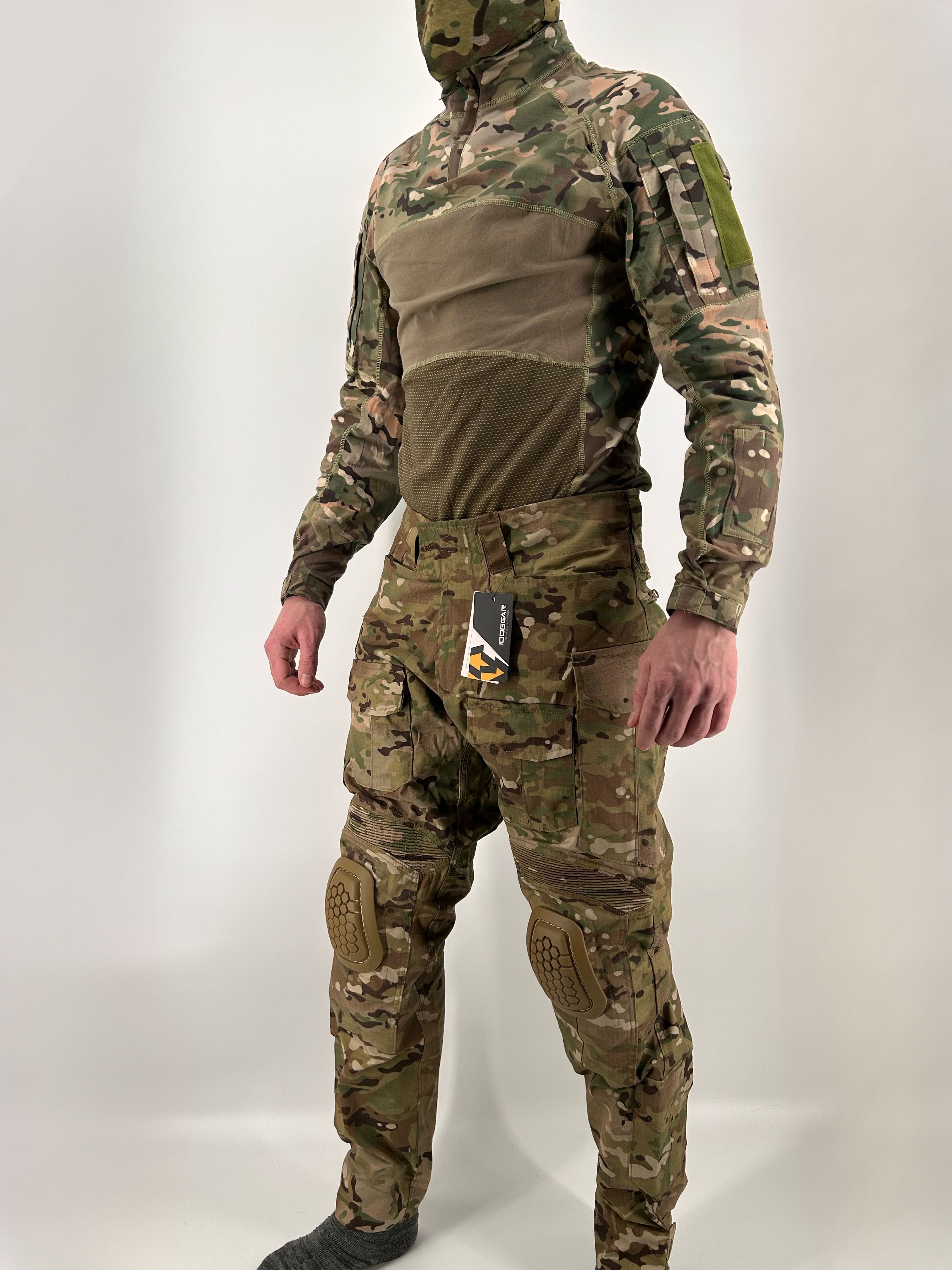 Форма військова тактична штани з наколінниками убакс мультикам G3