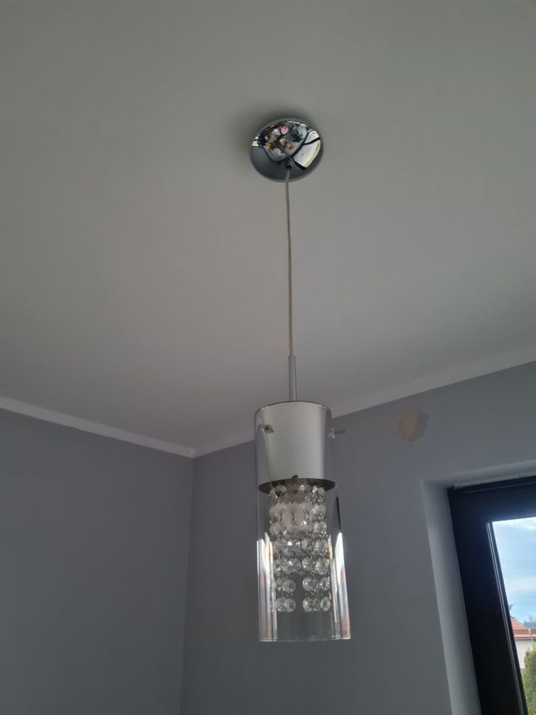 Lampa sufitowa salon kryształki