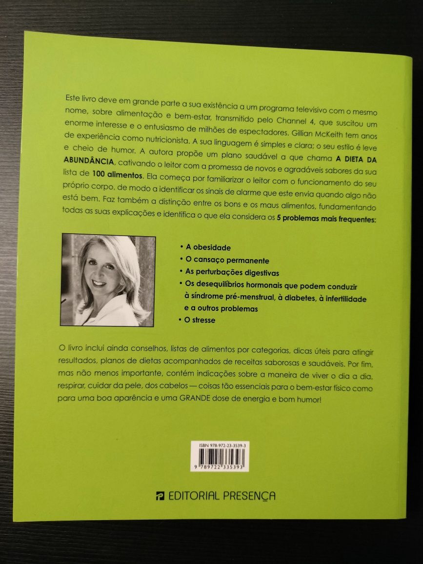 Livro " Somos o que Comemos" de Gillian McKeith