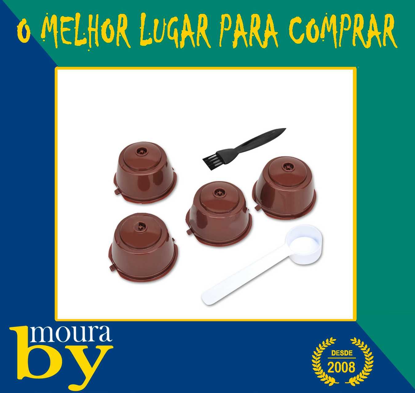 3 Cápsulas Café Reutilizáveis Dolce Gusto + colher medidor