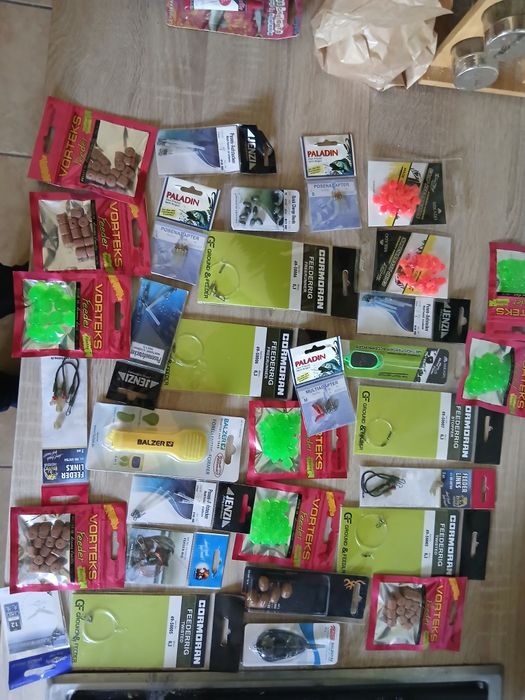 Zestaw nowych artykułów wędkarskich do method feeder