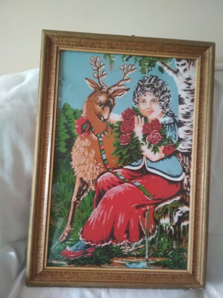!ТЕРМІНОВО! Продам картину "дівчина з оленем"