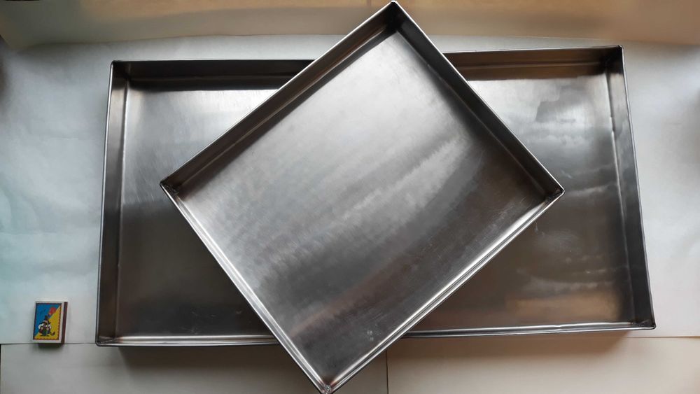 Посуда кухонная противень нержавейка ссср 3 штуки