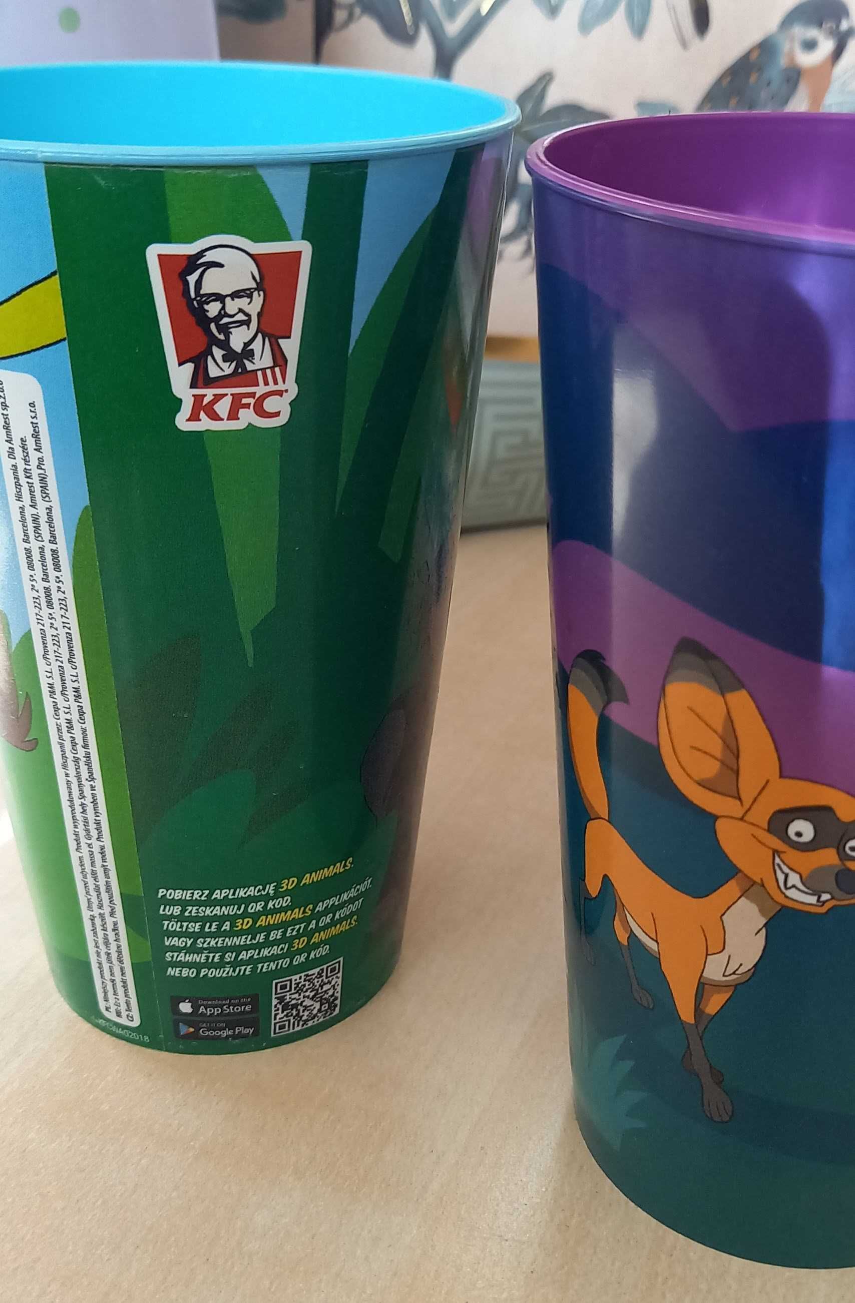 kubek KFC plastikowy  aplikacja 3d animals